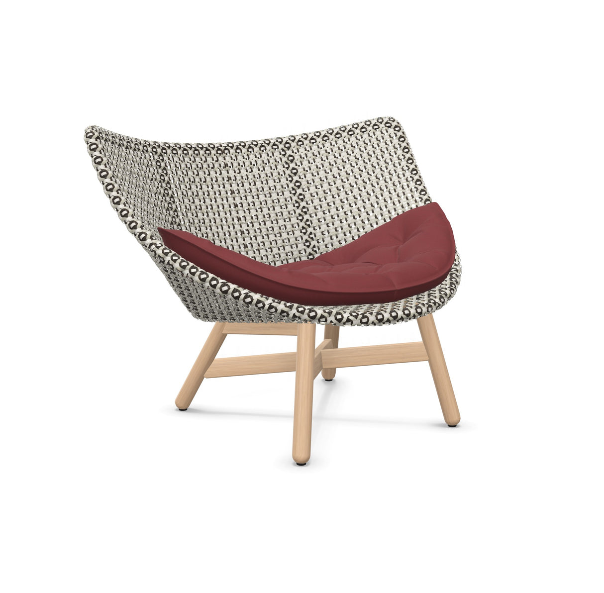 DEDON MBRACE Lounge Sessel Teak Gestell - Geflecht Pepper