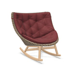 DEDON MBRACE Schaukelstuhl Teak Gestell - Geflecht Chestnut