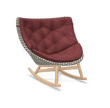 DEDON MBRACE Schaukelstuhl Teak Gestell - Geflecht Pepper