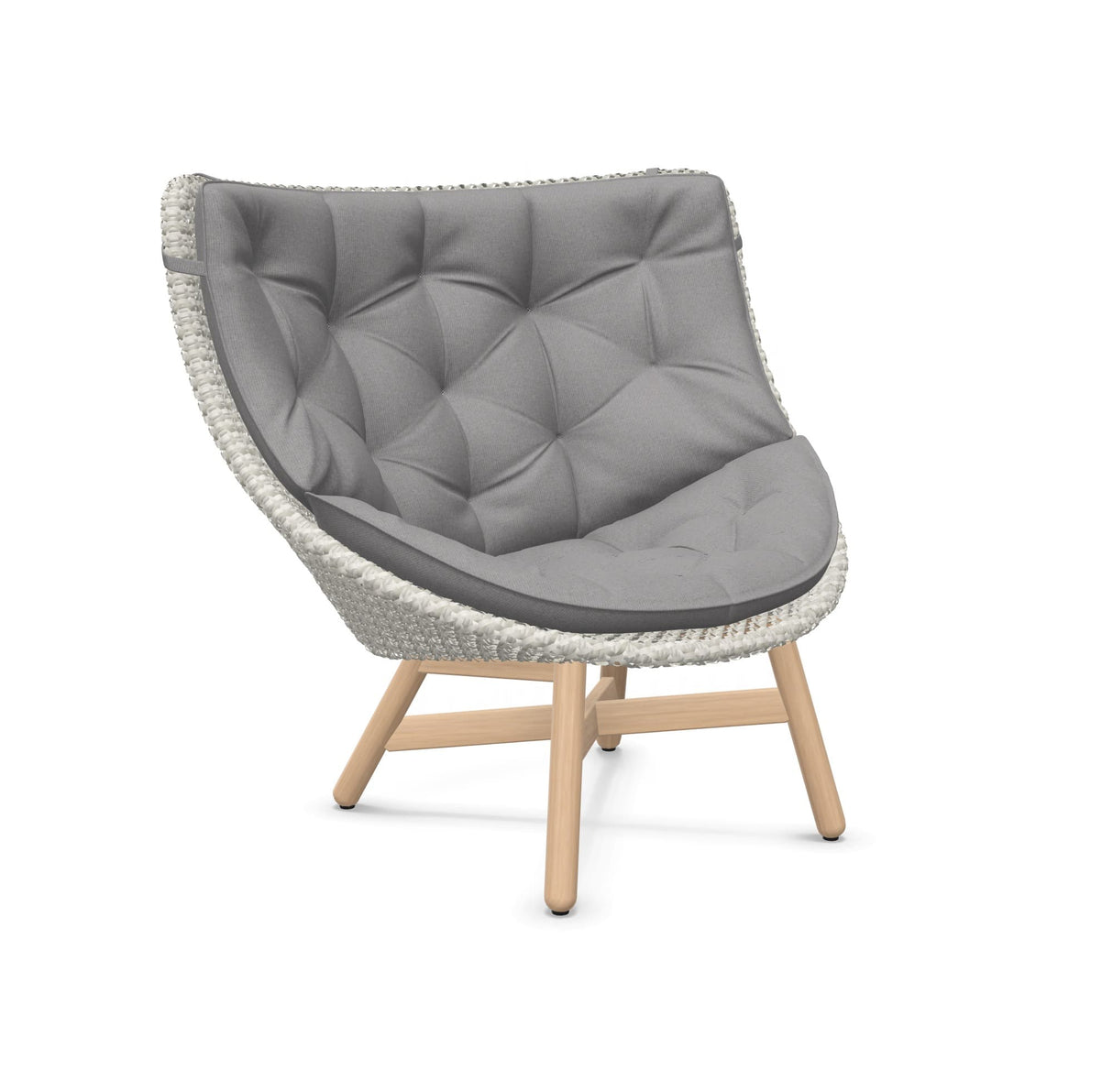 DEDON MBRACE Hochlehner Teak inkl. Gesamtauflage