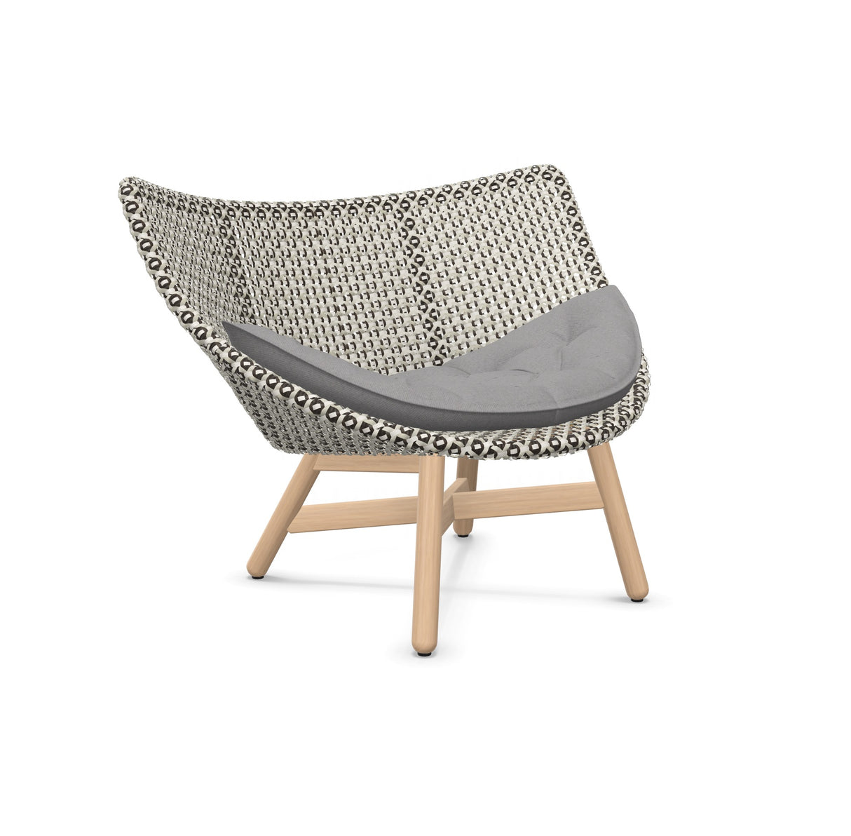 DEDON MBRACE Lounge Sessel Teak Gestell - Geflecht Pepper