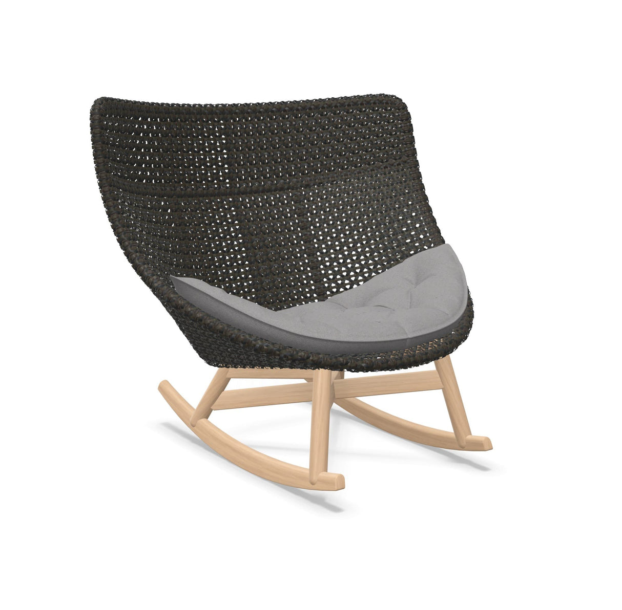 DEDON MBRACE Schaukelstuhl Teak Gestell - Geflecht Arabica