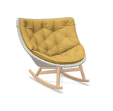 DEDON MBRACE Schaukelstuhl Teak Gestell - Geflecht Sea Salt