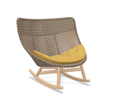 DEDON MBRACE Schaukelstuhl Teak Gestell - Geflecht Chestnut