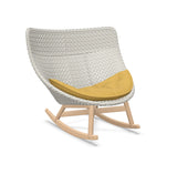 DEDON MBRACE Schaukelstuhl Teak Gestell - Geflecht Sea Salt