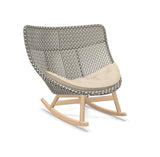 DEDON MBRACE Schaukelstuhl Teak Gestell - Geflecht Pepper