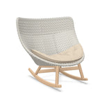 DEDON MBRACE Schaukelstuhl Teak Gestell - Geflecht Sea Salt