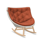 DEDON MBRACE Schaukelstuhl Teak Gestell - Geflecht Sea Salt