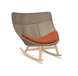 DEDON MBRACE Schaukelstuhl Teak Gestell - Geflecht Chestnut