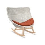 DEDON MBRACE Schaukelstuhl Teak Gestell - Geflecht Sea Salt