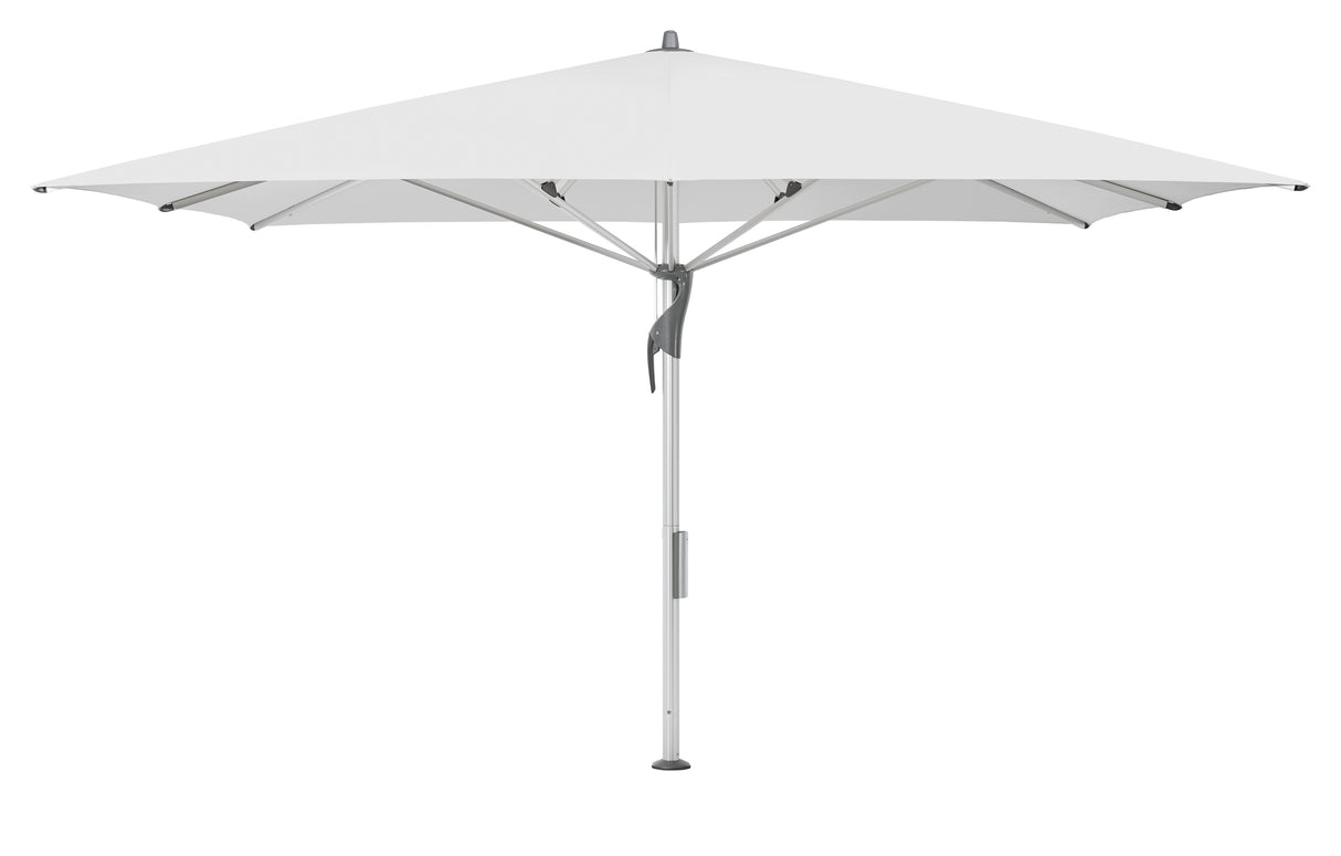 Glatz Gastronomieschirm - FORTELLO LED, Gestell Aluminium natureloxiert, 300 x 300 cm - 400 x 400 cm,  quadratisch