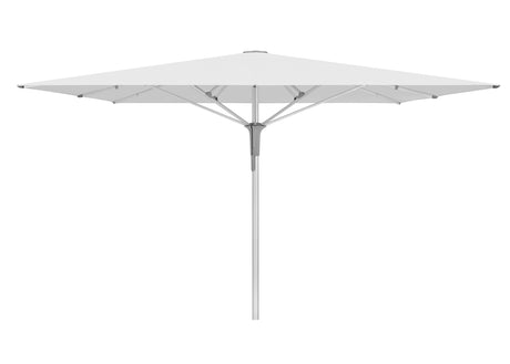 Glatz Gastronomieschirm - FORTELLO Pro, Gestell Aluminium natureloxiert, 350 x 350 cm / 400 x 400 cm / 400 x 300 cm,