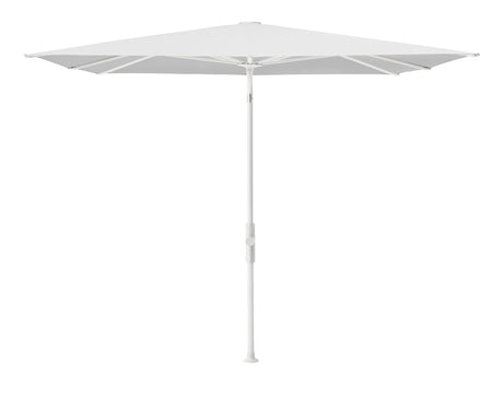 Glatz TWIST Sonnenschirm matt weiß pulverbeschichtet - quadratisch