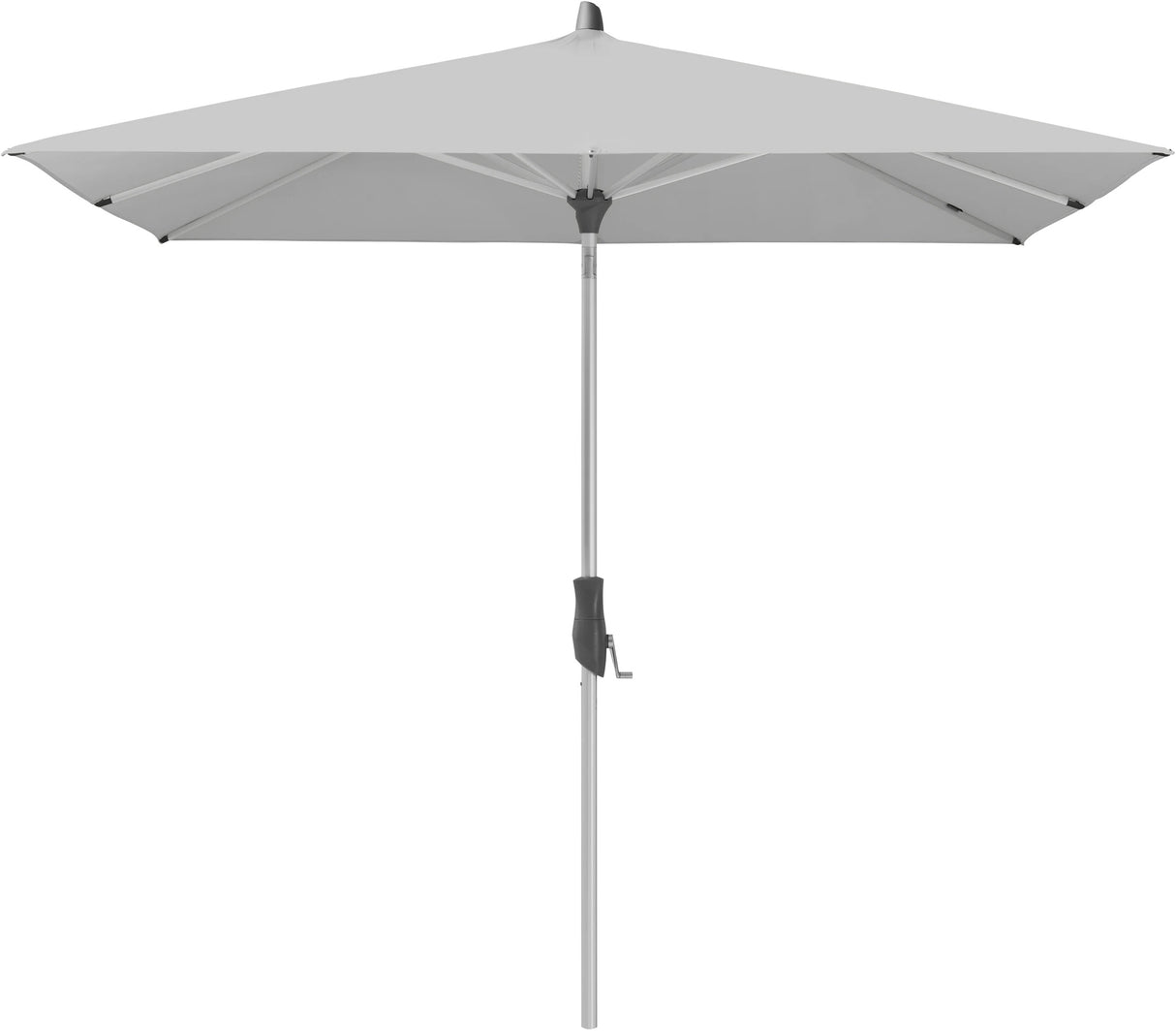 Glatz ALU-TWIST Sonnenschirm, Gestell Aluminium natureloxiert - rechteckig