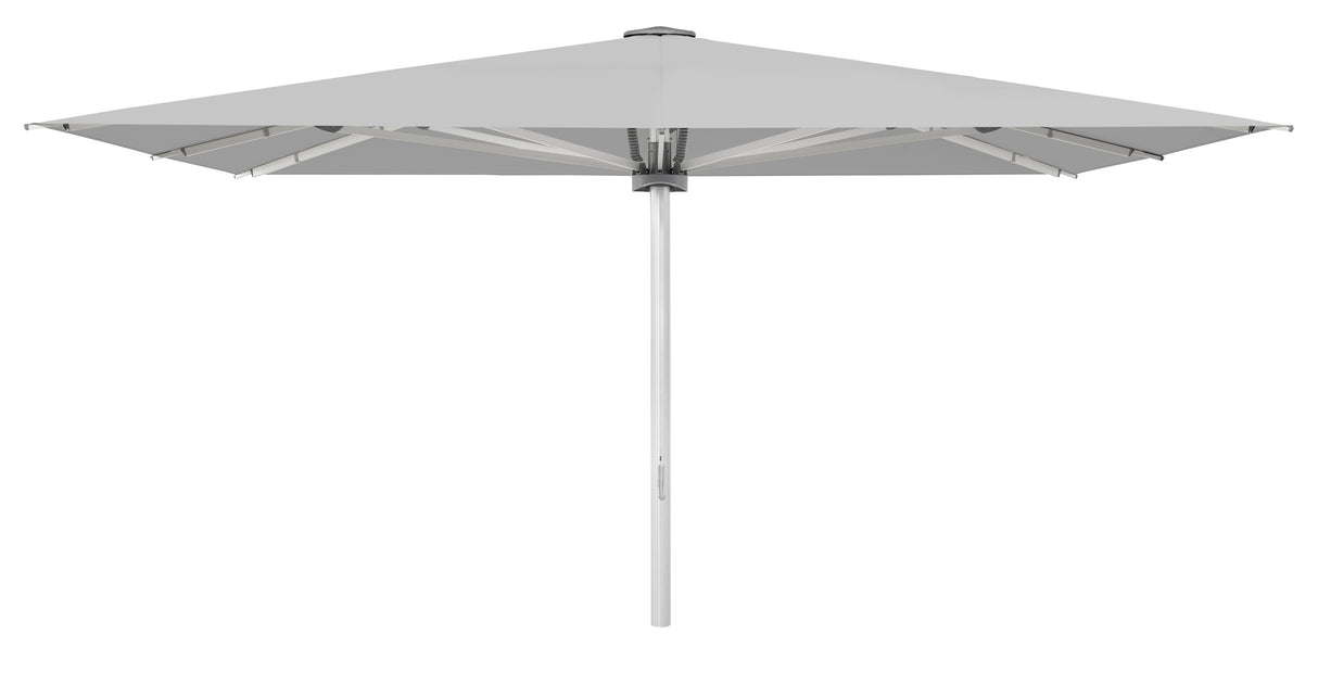 Glatz Großschirm - PALAZZO Noblesse/E, Gestell Aluminium natureloxiert, 450 x 350 cm - 600 x 500 cm, mit Kurbel - rechteckig