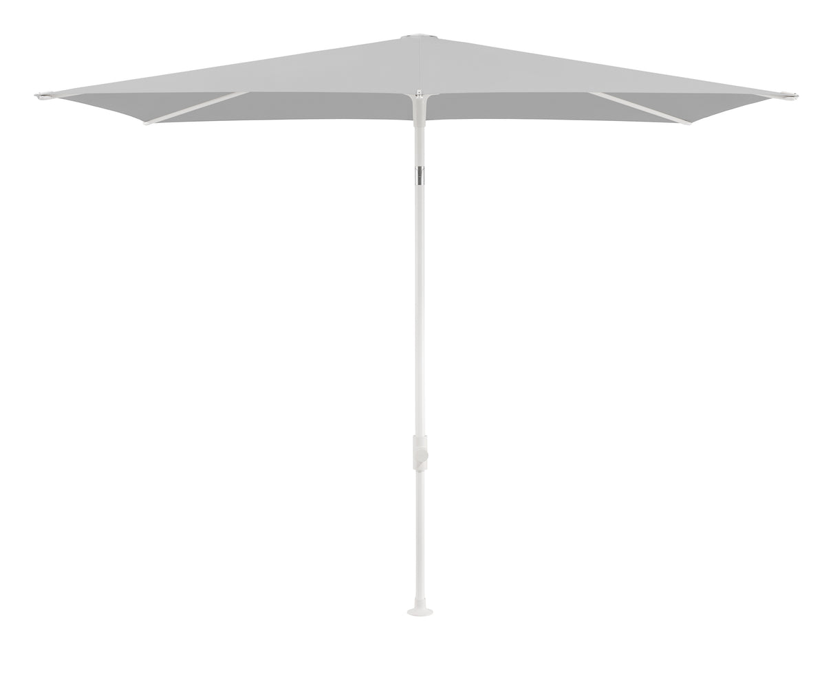 Glatz TWIST Sonnenschirm matt weiß pulverbeschichtet - rechteckig