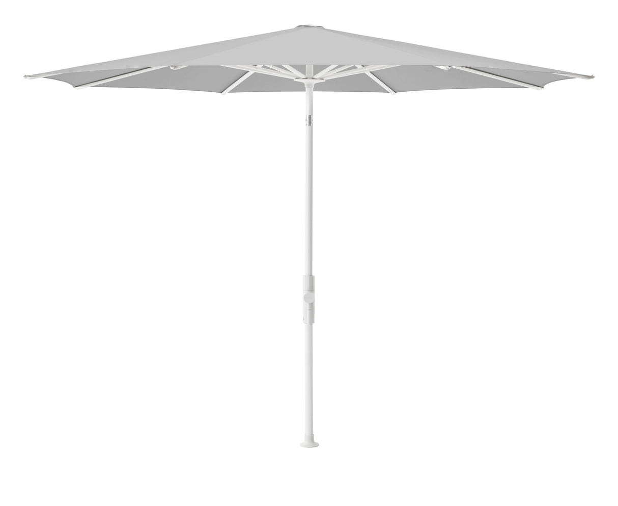 Glatz TWIST Sonnenschirm, matt weiss pulverbeschichtet - rund