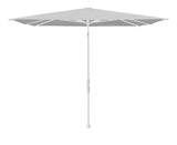 Glatz TWIST Sonnenschirm matt weiß pulverbeschichtet - quadratisch