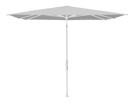 Glatz TWIST Sonnenschirm matt weiß pulverbeschichtet - quadratisch
