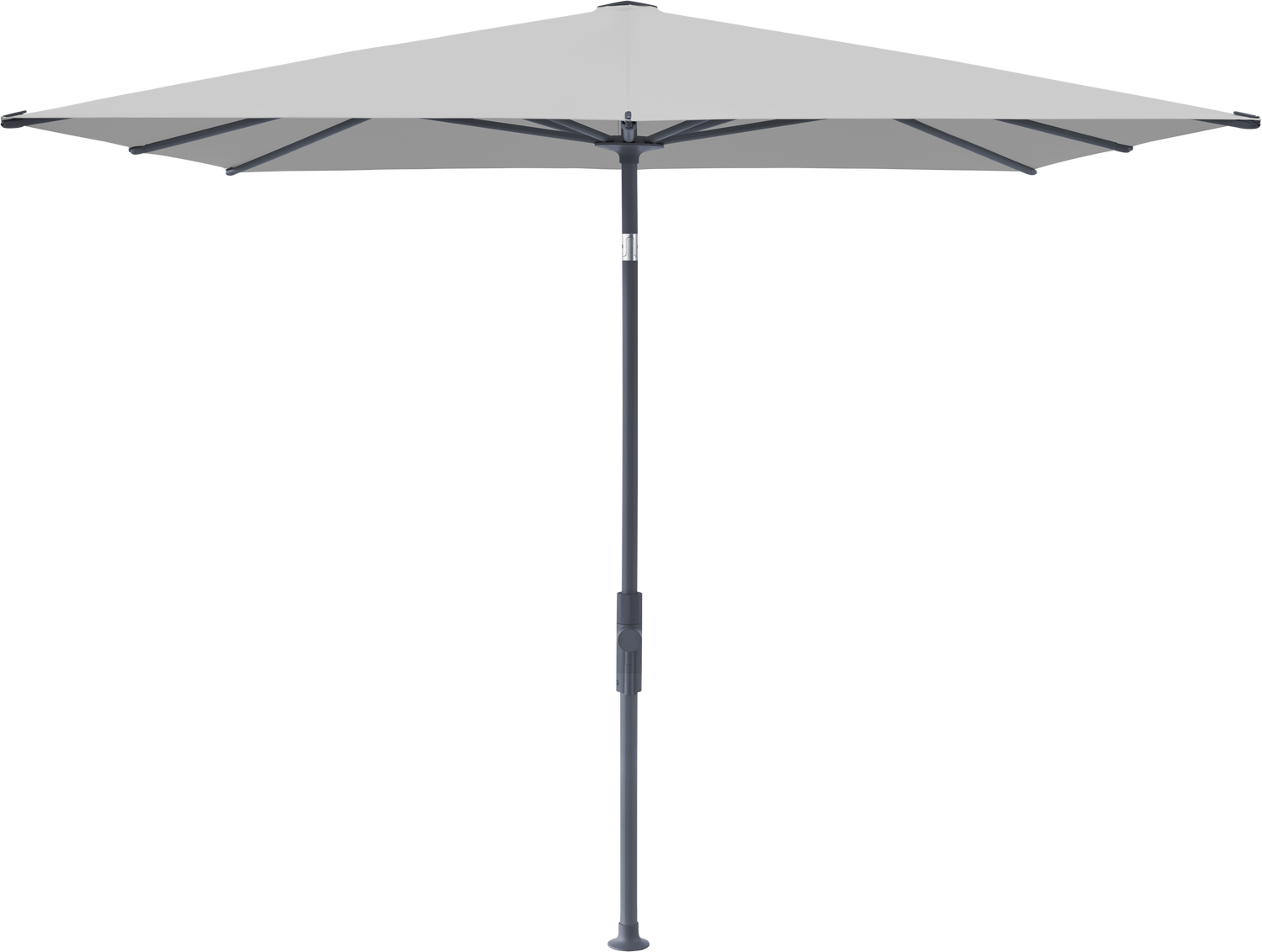 Glatz VITA Torna - Sonnenschirm - Gestell Aluminium, seidengrau oder anthrazit pulverbeschichtet, 240 x 240,210 x 150 & 250 x 200 cm