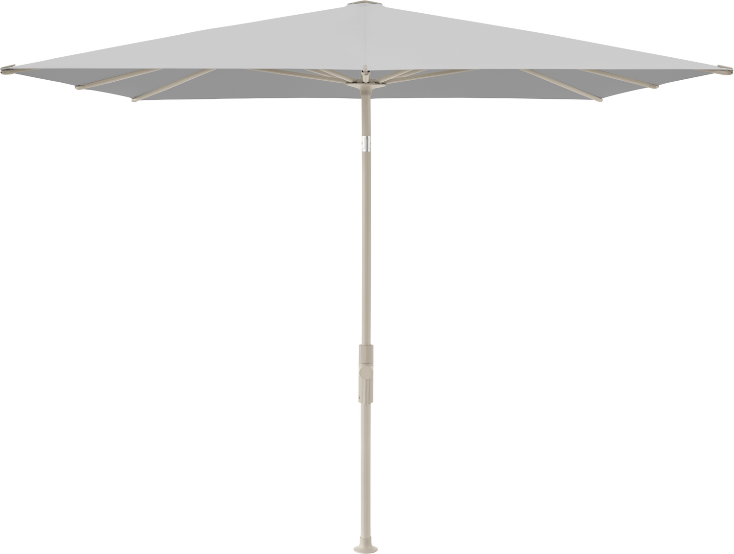 Glatz VITA Torna - Sonnenschirm - Gestell Aluminium, seidengrau oder anthrazit pulverbeschichtet, 240 x 240,210 x 150 & 250 x 200 cm