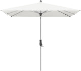 Glatz ALU-TWIST Sonnenschirm, Gestell Aluminium natureloxiert - quadratisch