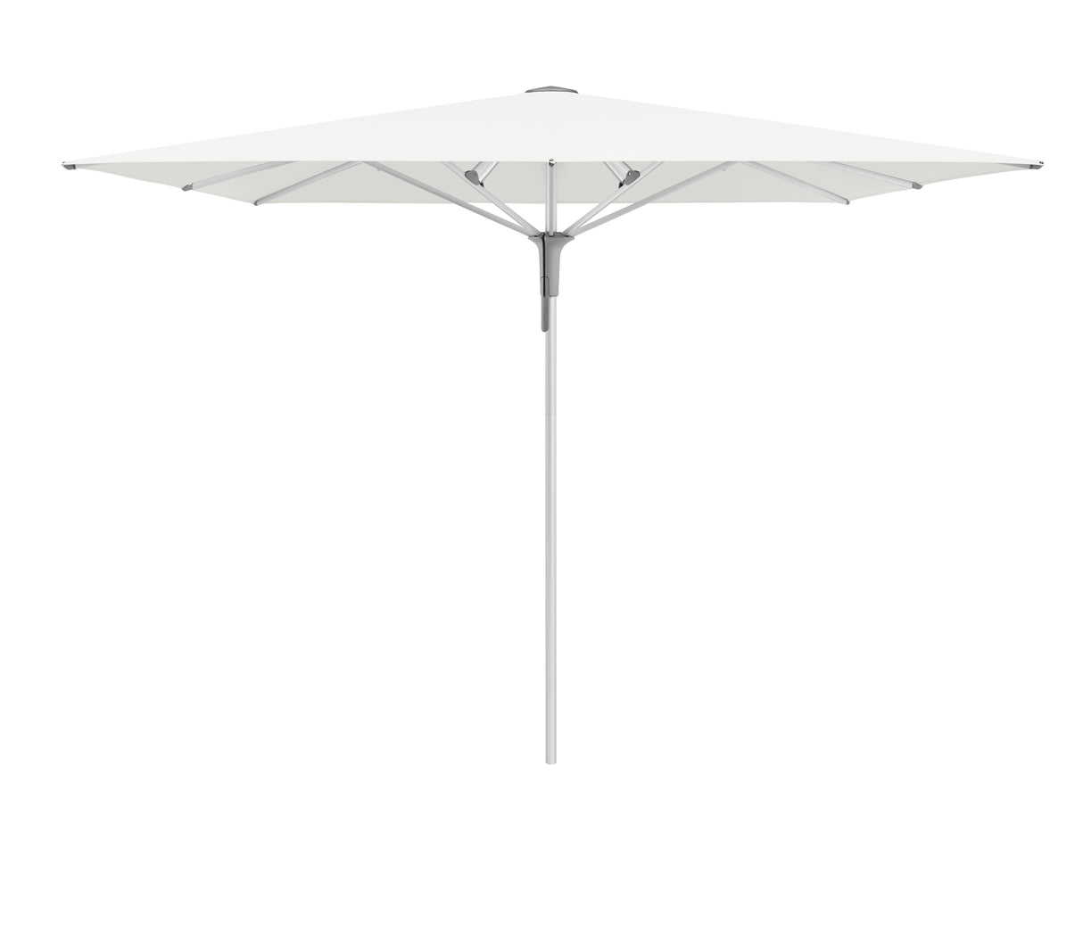 Glatz Gastronomieschirm - FORTINO Pro, Gestell Aluminium natureloxiert, 200 x 200 cm - 250 x 250 cm, rquadratisch