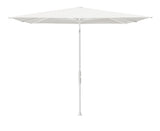 Glatz TWIST Sonnenschirm matt weiß pulverbeschichtet - quadratisch