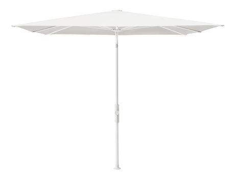 Glatz TWIST Sonnenschirm matt weiß pulverbeschichtet - quadratisch