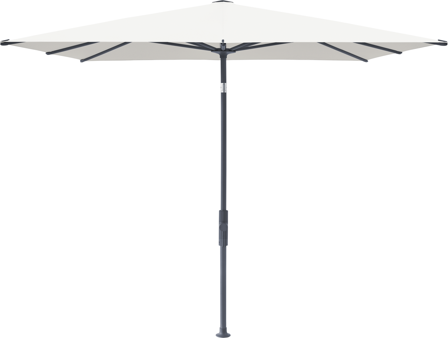 Glatz VITA Torna - Sonnenschirm - Gestell Aluminium, seidengrau oder anthrazit pulverbeschichtet, 240 x 240,210 x 150 & 250 x 200 cm