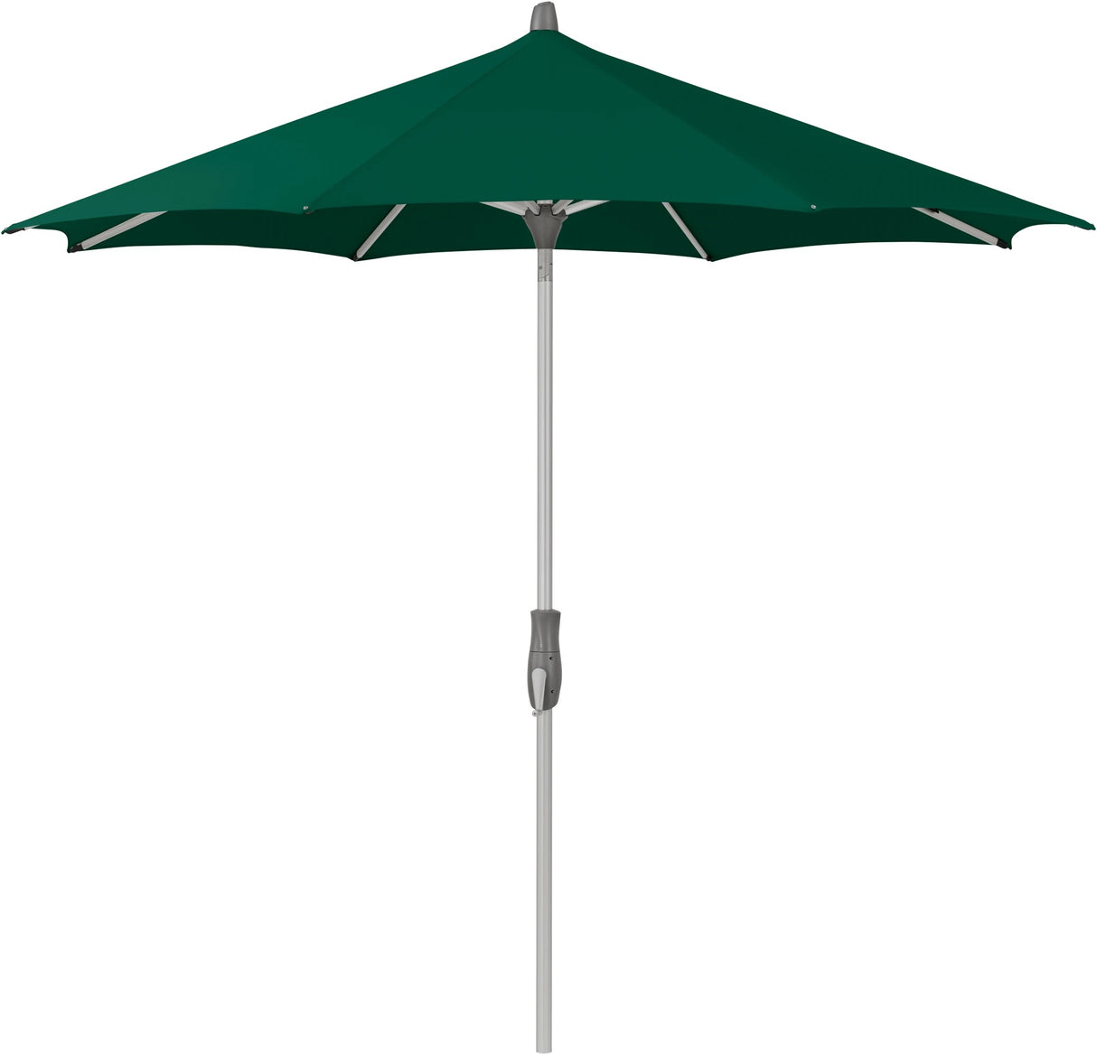 Glatz ALU-TWIST Sonnenschirm, Gestell Aluminium natureloxiert, rund