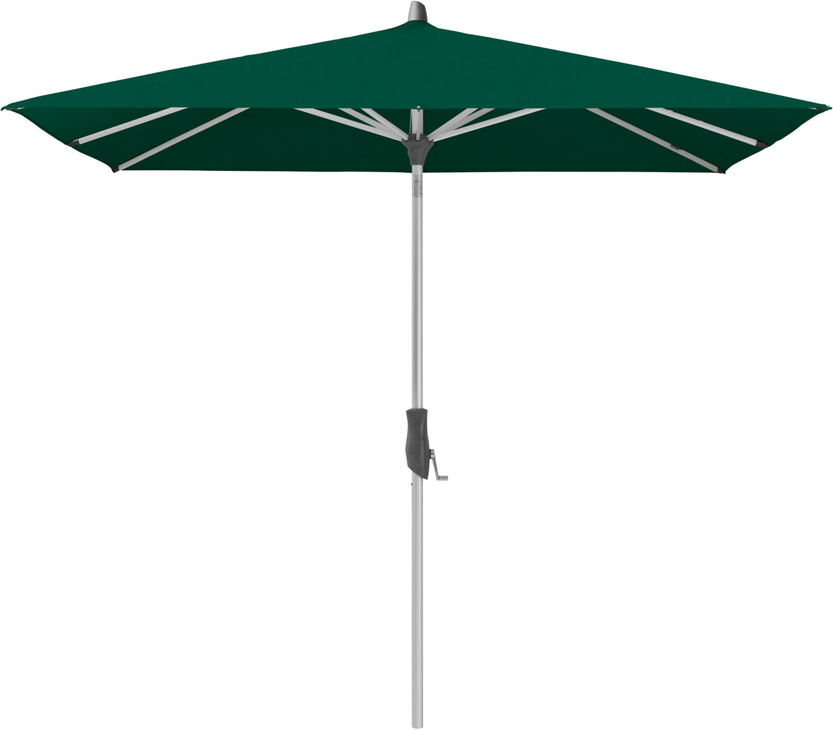 Glatz ALU-TWIST Sonnenschirm, Gestell Aluminium natureloxiert - rechteckig