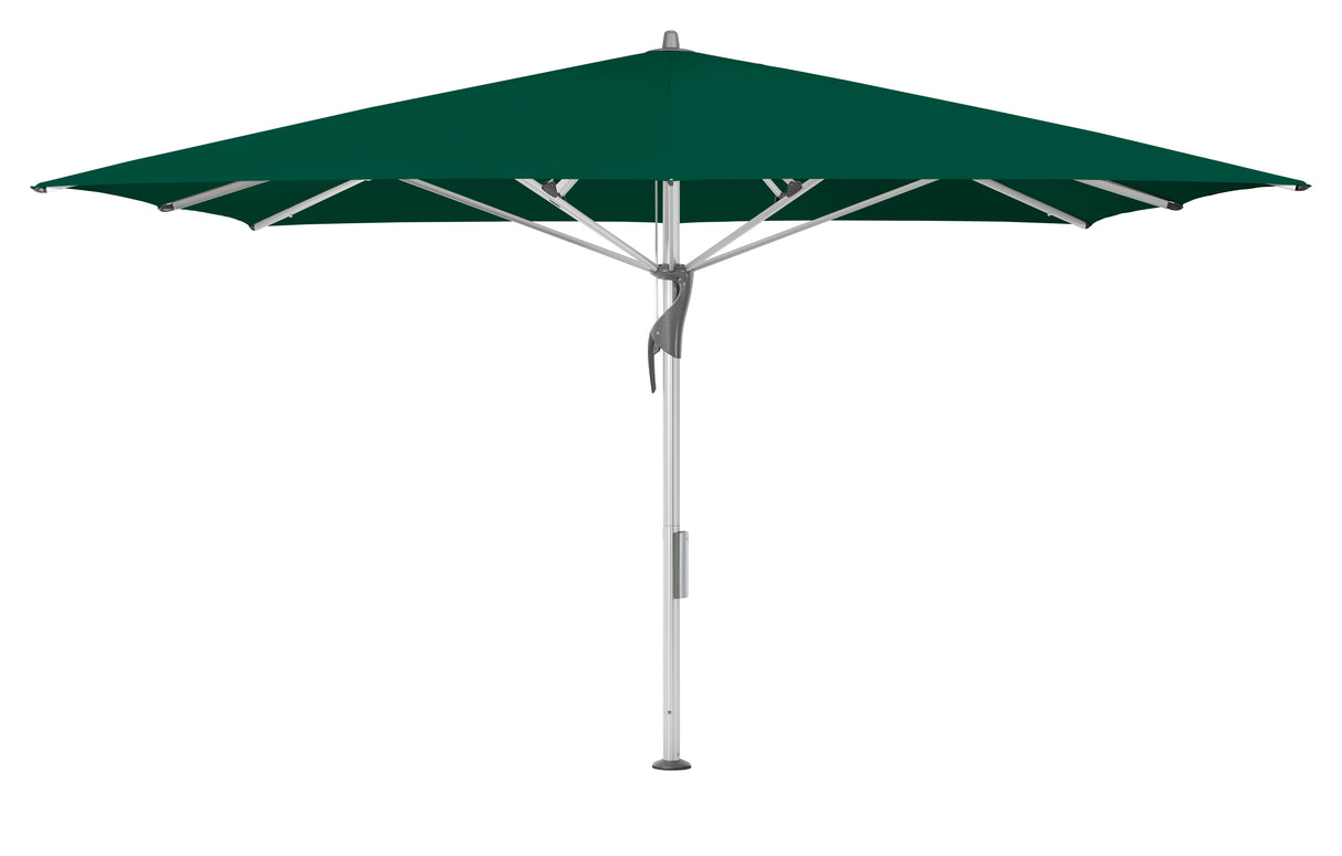 Glatz Gastronomieschirm - FORTELLO LED, Gestell Aluminium natureloxiert, 300 x 300 cm - 400 x 400 cm,  quadratisch