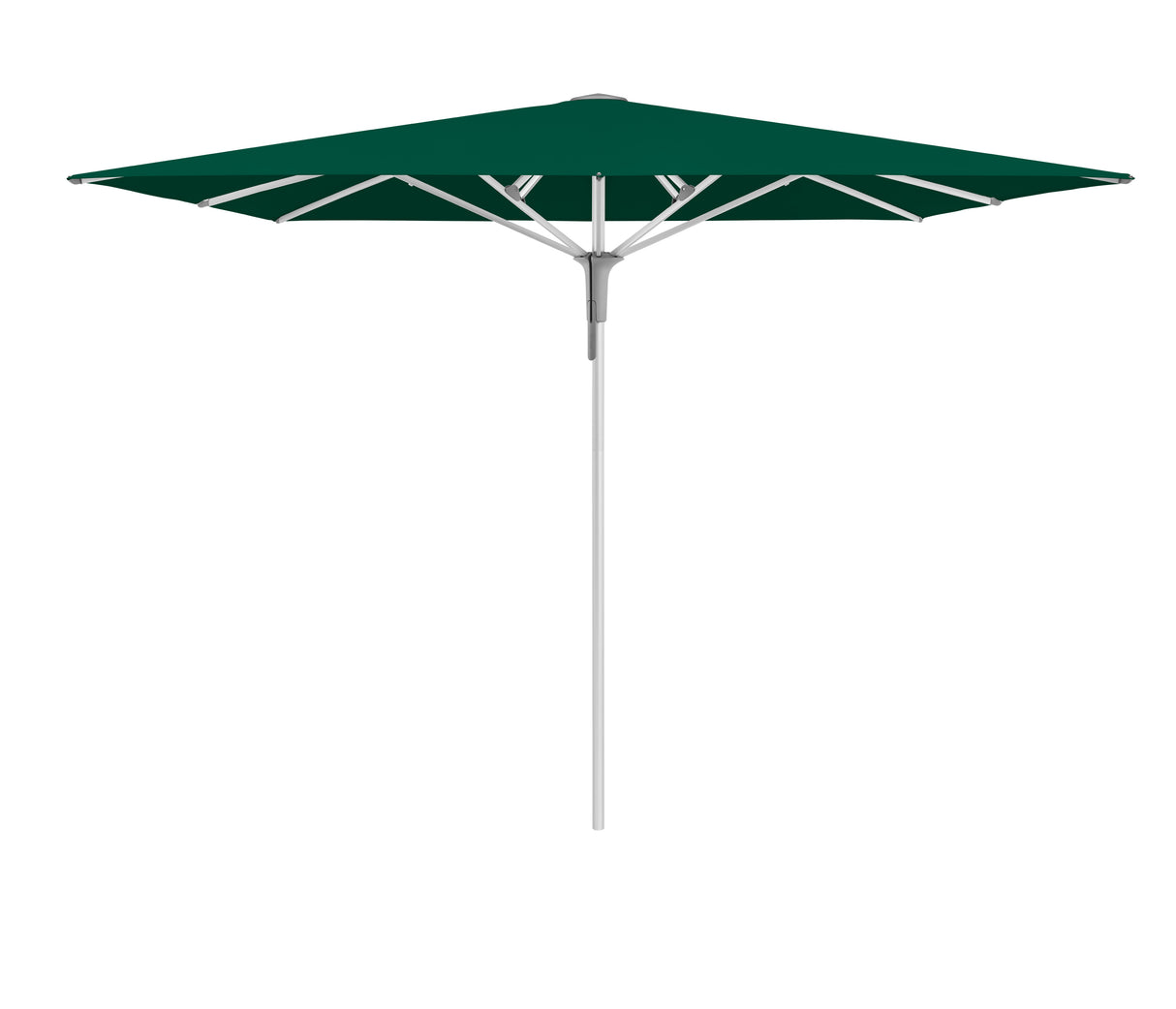 Glatz Gastronomieschirm - FORTINO Pro, Gestell Aluminium natureloxiert, 200 x 200 cm - 250 x 250 cm, rquadratisch