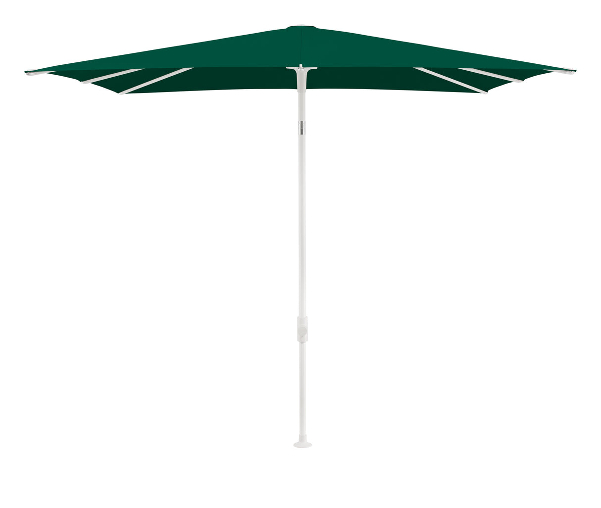 Glatz SMART Sonnenschirm matt weiß pulverbeschichtet - quadratisch