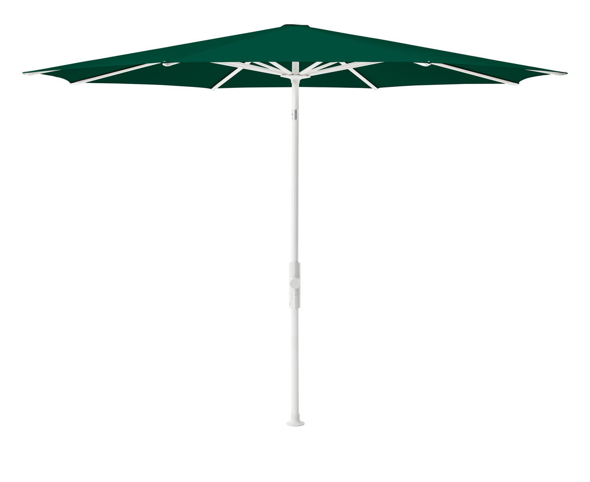 Glatz TWIST Sonnenschirm, matt weiss pulverbeschichtet - rund