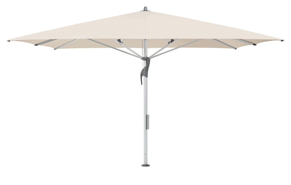 Glatz Gastronomieschirm - FORTELLO LED, Gestell Aluminium natureloxiert, 300 x 300 cm - 400 x 400 cm,  quadratisch