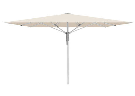 Glatz Gastronomieschirm - FORTELLO Pro, Gestell Aluminium natureloxiert, 350 x 350 cm / 400 x 400 cm / 400 x 300 cm,