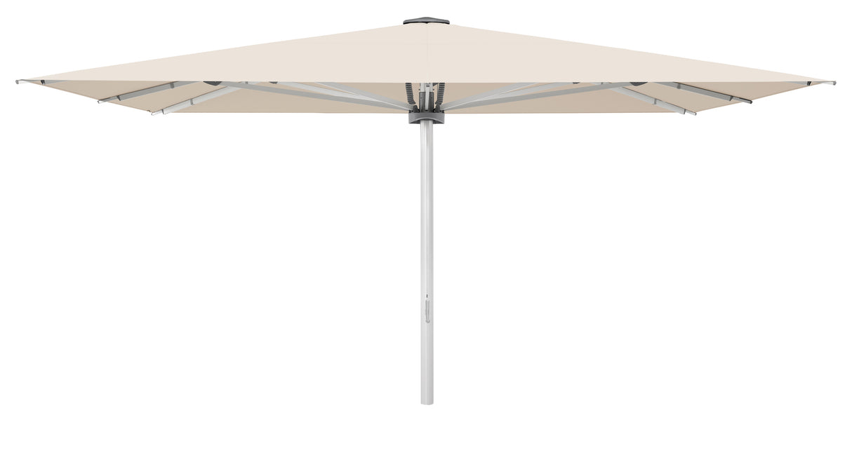 Glatz Großschirm - PALAZZO Style/E, Gestell Aluminium natureloxiert, mit Motor - quadratisch