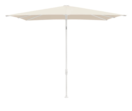 Glatz SMART Sonnenschirm matt weiß pulverbeschichtet - quadratisch