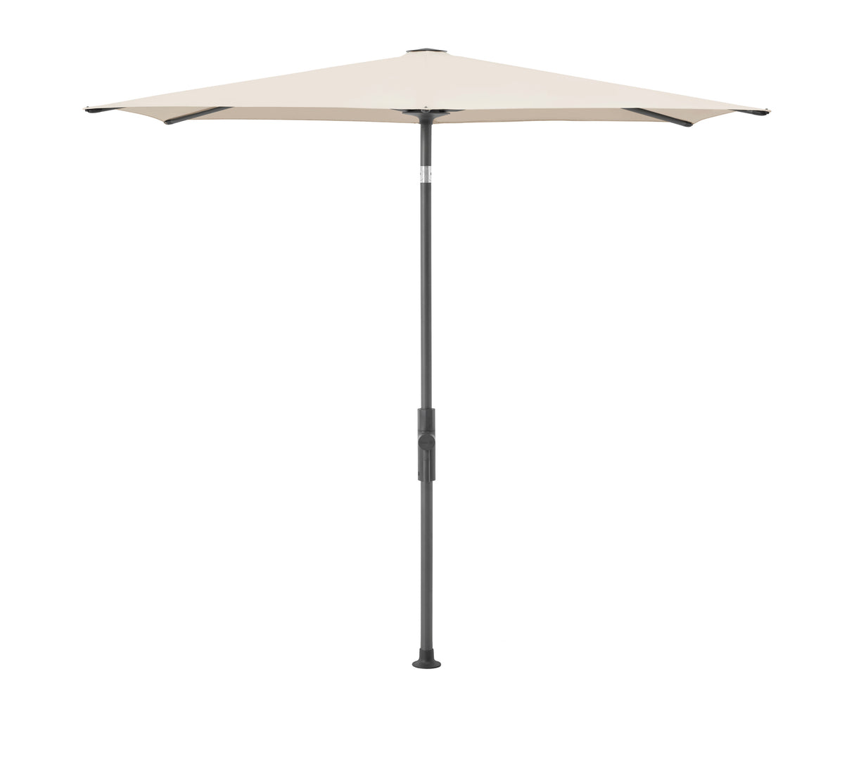 Glatz TWIST Sonnenschirm anthrazit pulverbeschichtet - quadratisch