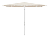 Glatz TWIST Sonnenschirm matt weiß pulverbeschichtet - quadratisch