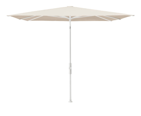 Glatz TWIST Sonnenschirm matt weiß pulverbeschichtet - quadratisch