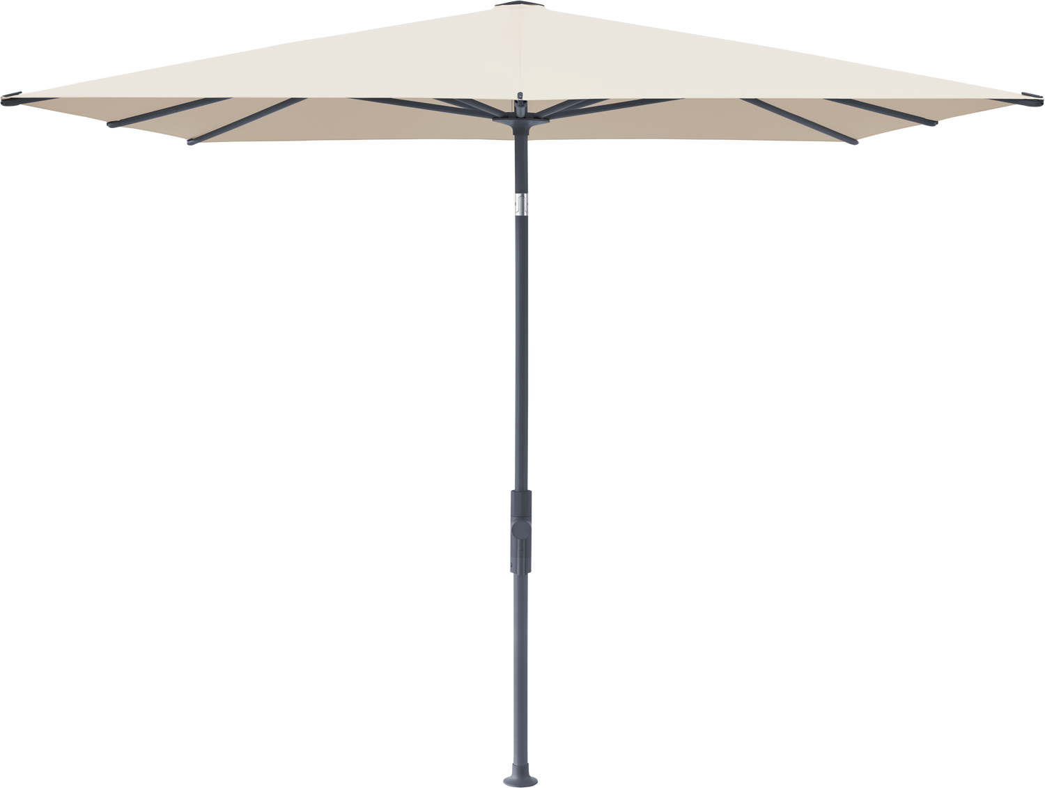 Glatz VITA Torna - Sonnenschirm - Gestell Aluminium, seidengrau oder anthrazit pulverbeschichtet, 240 x 240,210 x 150 & 250 x 200 cm