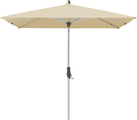 Glatz ALU-TWIST Sonnenschirm, Gestell Aluminium natureloxiert - quadratisch
