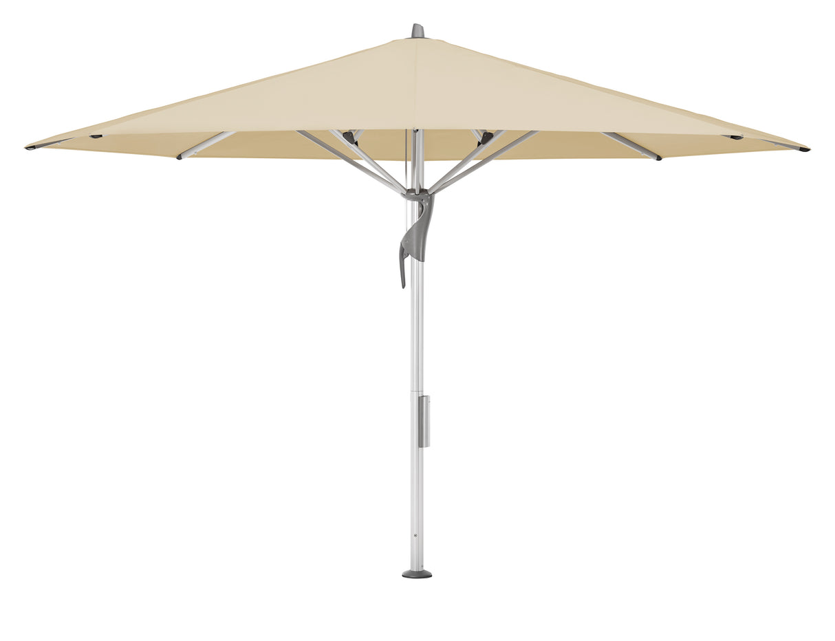 Glatz Gastronomieschirm - FORTELLO LED, Gestell Aluminium natureloxiert, Ø 400 cm , rund