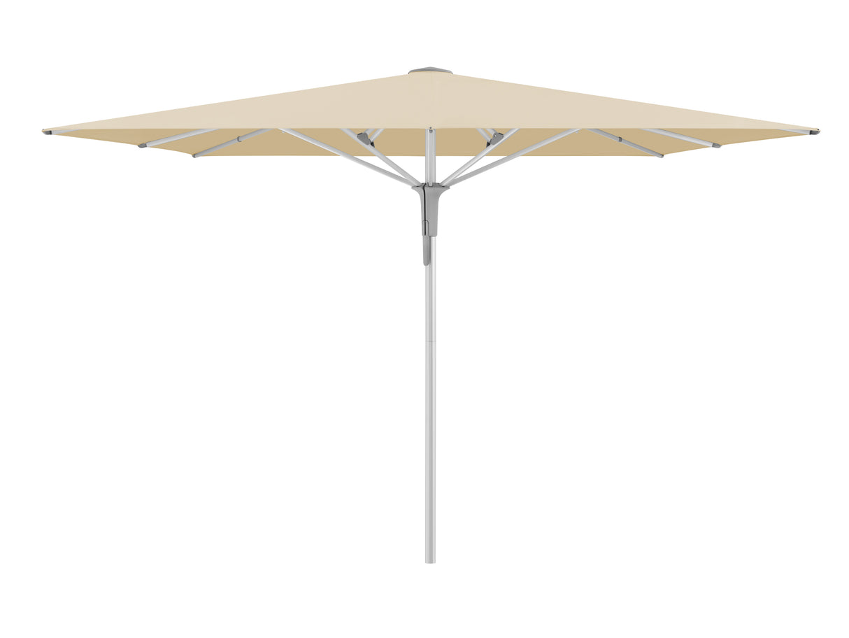 Glatz Gastronomieschirm - FORTERO Pro, Gestell Aluminium natureloxiert, 300 x 200 - 350 x 250 cm,  rechteckig