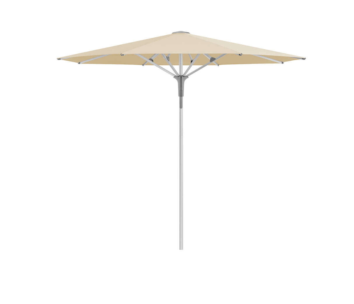 Glatz Gastronomieschirm - FORTINO Pro, Gestell Aluminium natureloxiert, Ø 250 cm - Ø 300 cm, rund