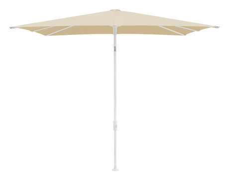 Glatz SMART Sonnenschirm matt weiß pulverbeschichtet - quadratisch