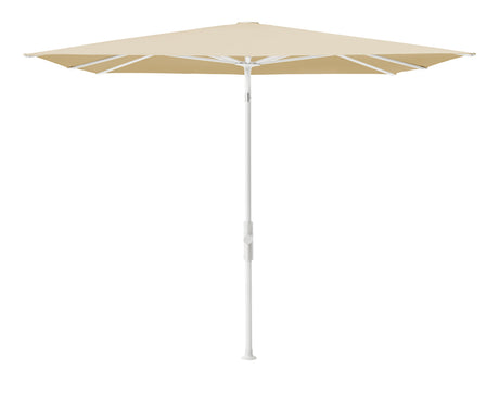 Glatz TWIST Sonnenschirm matt weiß pulverbeschichtet - quadratisch